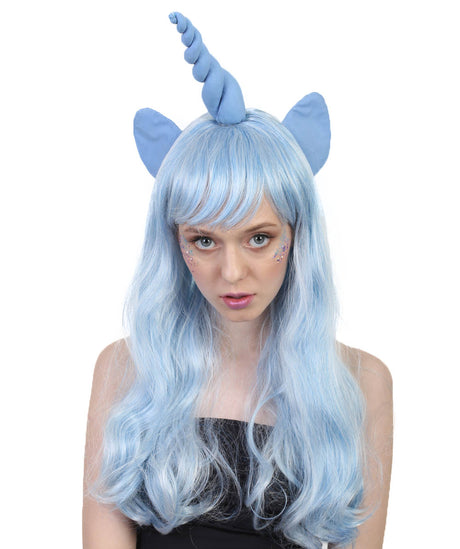  Women's Long Waves Unicorn Wig