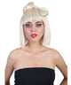 Women's Blonde Bob with Bangs and Bow Bun Wig - Adult Fashion Wigs | HPO