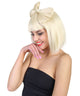 Women's Blonde Bob with Bangs and Bow Bun Wig - Adult Fashion Wigs | HPO