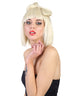 Women's Blonde Bob with Bangs and Bow Bun Wig - Adult Fashion Wigs | HPO