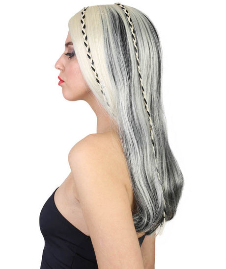Women's Long Two Tone Blow Out with Mini Braids - Celebrity Wigs | HPO