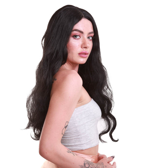 Misty - Women's Long Wavy Center Part Wig - Halloween Wigs | HPO