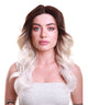 Sandra Women's Long 70's Lace Front Waves with Dark Roots - Adult Fashion Wigs | Nunique