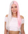 Adult Women's 20" Inch Long Length Straight 4x4 Lace Front Natural 2-Tone Pink White Icon Beauty Wig, 100% Heat Resistant Fibers, Perfect for your Everyday Wear and Styling to your Expectations! -   Wig,  | NU