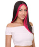 Adult Women's 18" Inch Long Length Straight 4x4 Lace Front Red Highlights Natural Hairline Beauty Wig, 100% Heat Resistant Fibers, Perfect for your Everyday Wear and Styling to your Expectations! -   Wig, Straight | NU