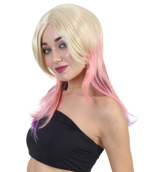 Sleek Pastel Ombre Mullet - Adult Fashion Wigs | HPO