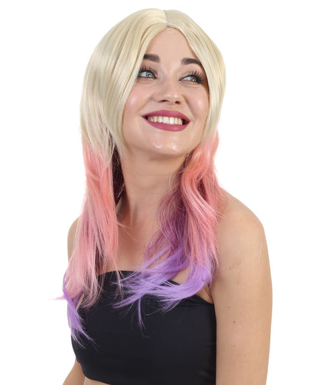 Sleek Pastel Ombre Mullet - Adult Fashion Wigs | HPO