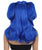 Dark Blue Halloween Wig Back View