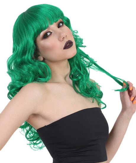 Green Long Halloween Wig