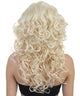 Women's Long Blonde Curly Wig with Bangs - Adult Halloween Wigs | HPO
