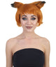 Women's Red Haired Fox Pixie Wig with Ears