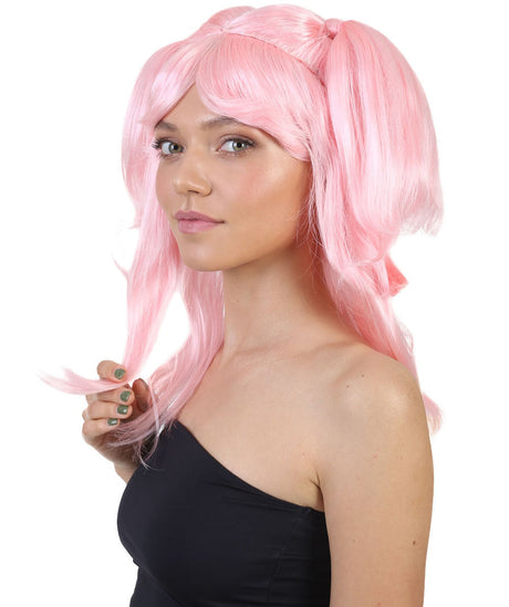 Pink Pigtail Wig