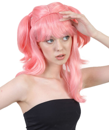 Coral Ponytails Halloween Wig