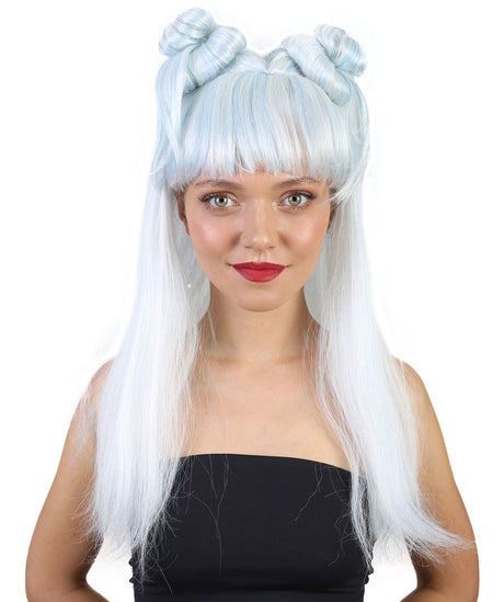 Asian Princess Wig With Blunt Bang 