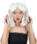 Shoulder Length Bob With Loose Curls, Horns, and Ears - Halloween Wigs | HPO