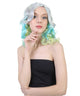 Singer Perry Wig | Silver Sky Yellow Magical Curly Wig | Premium Breathable Capless Cap