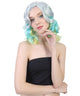 Singer Perry Wig | Silver Sky Yellow Magical Curly Wig | Premium Breathable Capless Cap