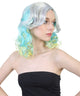 Singer Perry Wig | Silver Sky Yellow Magical Curly Wig | Premium Breathable Capless Cap