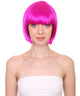 Neon Fuchsia Bob Wig | Short Fancy Cosplay Halloween Wig | HPO