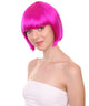 Neon Fuchsia Bob Wig | Short Fancy Cosplay Halloween Wig | HPO
