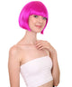Neon Fuchsia Bob Wig | Short Fancy Cosplay Halloween Wig | HPO