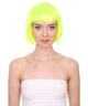 Short Bob Neon Green Wig | Party Ready Fancy Cosplay Halloween Wig | HPO