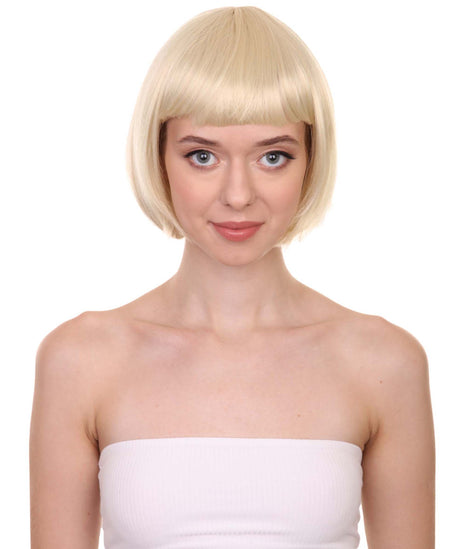 Blonde Bob Wig | Disco Diva Cosplay Halloween Wig | HPO