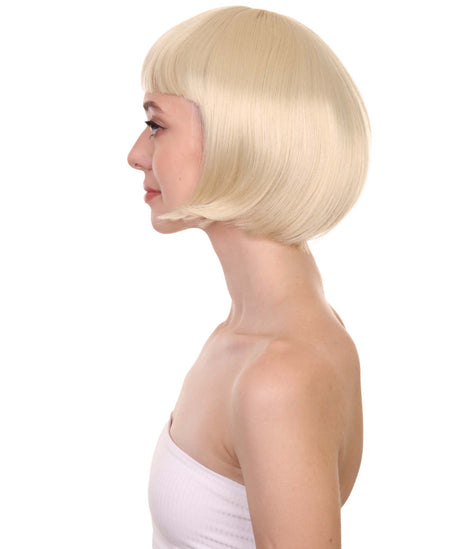Blonde Bob Wig | Disco Diva Cosplay Halloween Wig | HPO