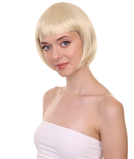 Blonde Bob Wig | Disco Diva Cosplay Halloween Wig | HPO