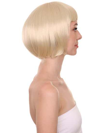 Blonde Bob Wig | Disco Diva Cosplay Halloween Wig | HPO