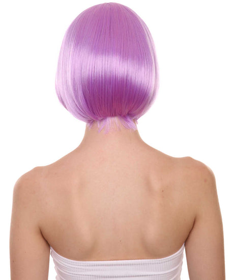 Purple Bob Wig | Party Ready Fancy Cosplay Halloween Wig | HPO