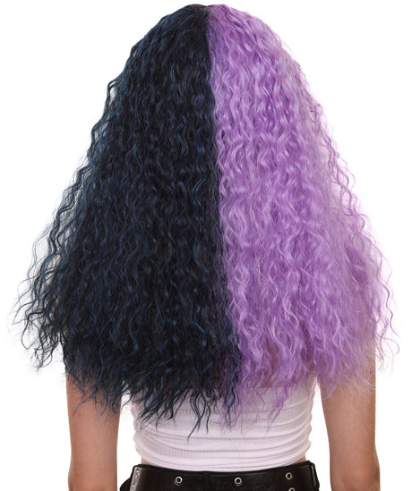 Melanie Long Wig | Wavy Purple & Black Wig | HPO
