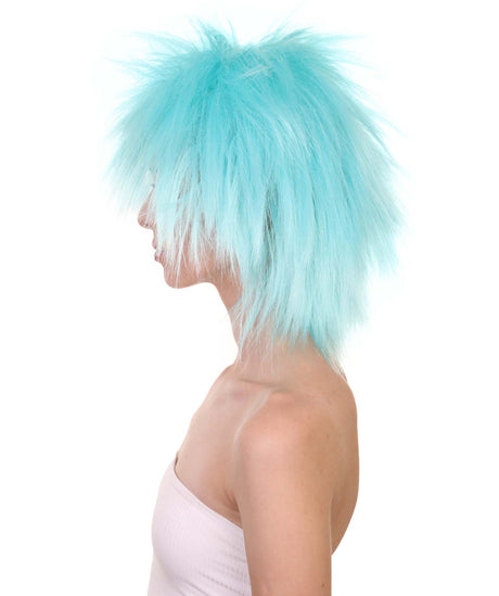 Funky Punk Light Blue Wig | Character Cosplay Halloween Wig | HPO