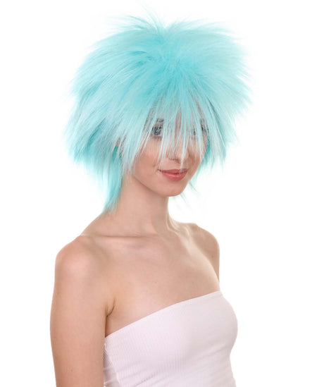 Funky Punk Light Blue Wig | Character Cosplay Halloween Wig | HPO