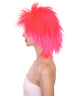Funky Punk Neon Pink Wig | Character Cosplay Halloween Wig | HPO