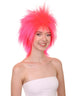 Funky Punk Neon Pink Wig | Character Cosplay Halloween Wig | HPO