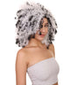 Black and White Curly Wig