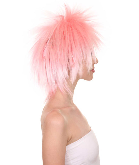 Funky Punk Light Pink Wig | Character Cosplay Halloween Wig | HPO
