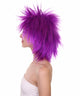 Funky Punk Neon Purple Wig | Character Cosplay Halloween Wig | HPO
