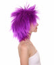 Funky Punk Neon Purple Wig | Character Cosplay Halloween Wig | HPO
