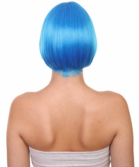 Blue Bob Wig | Short Cosplay Halloween Wig | HPO