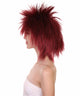 Funky Punk Burgundy Wig | Character Cosplay Halloween Wig | HPO