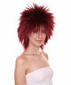 Funky Punk Burgundy Wig | Character Cosplay Halloween Wig | HPO