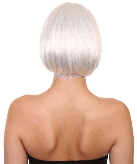 Silver Bob Wig | Party Ready Fancy Cosplay Halloween Wig | HPO