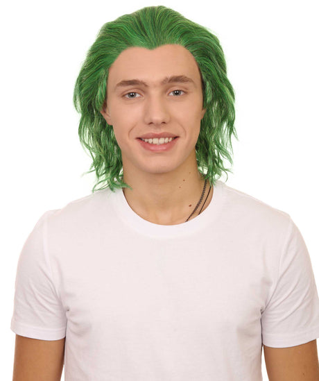 KOSMOS | Sadistic Villian Lace Front Wig | Curly Green Cosplay Lace Wig