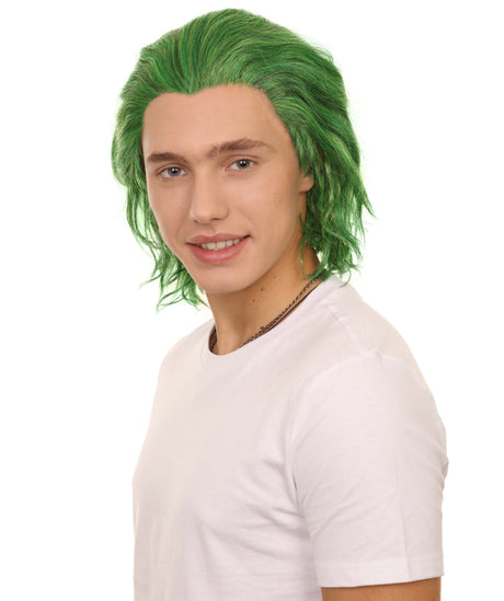 KOSMOS | Sadistic Villian Lace Front Wig | Curly Green Cosplay Lace Wig