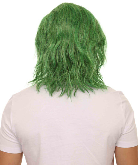 KOSMOS | Sadistic Villian Lace Front Wig | Curly Green Cosplay Lace Wig