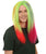 Long Length Rainbow Rapper Lace Front T-Part Wig, 21" Inch Multi Color Hair -   ,  | NU