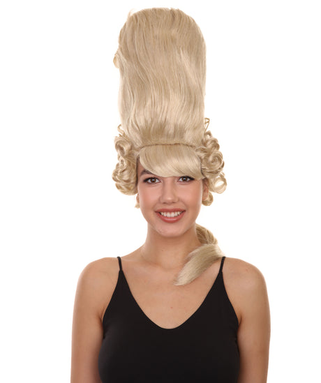 Colonial Lady Large Beehive Wig | Blonde Historical Wigs | HPO