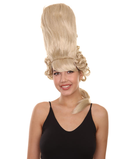 Colonial Lady Large Beehive Wig | Blonde Historical Wigs | HPO